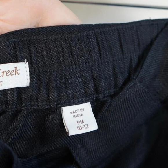 Coldwater Creek Belted Pants Womens M‎ 10 Wide Leg Natural Fit Linen Blend Black - Picture 4 of 10